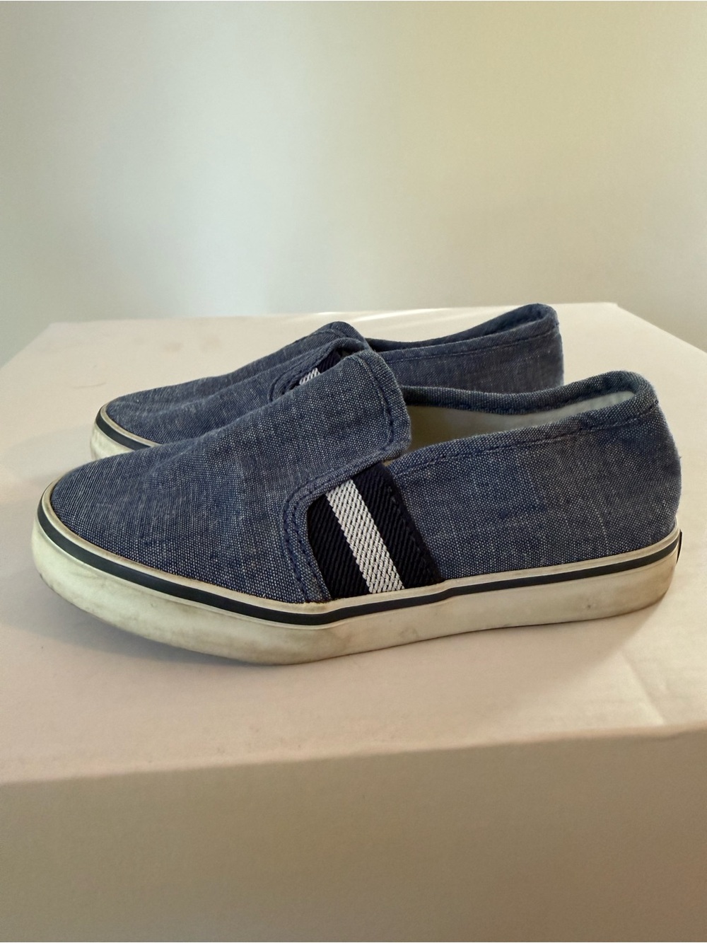Janie And Jack Slip On Blue Shoes Toddler Size 9 #Lux-K-SH